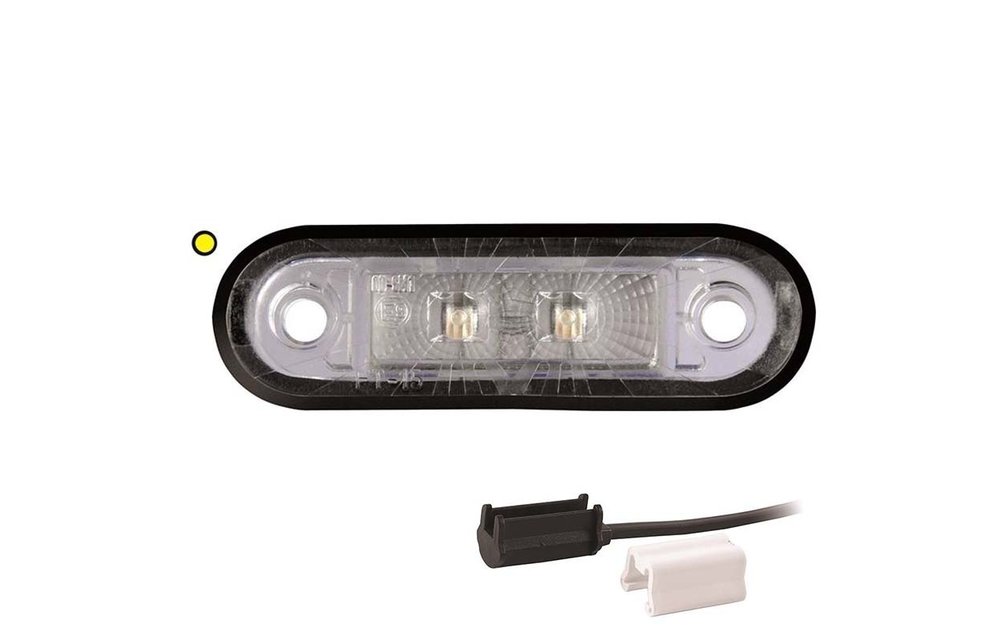 LED Umrissleuchte gelb | 12-24V | 1,5mm Stecker