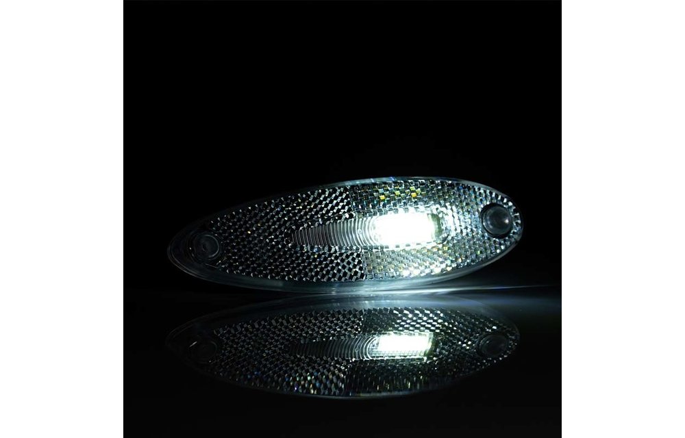 LED Umrissleuchte weiß | 12-36V | 0,75mm Stecker
