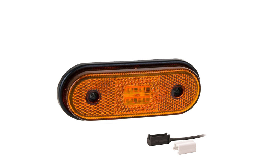 LED Umrissleuchte gelb | 12-24V | 1,5mm Stecker