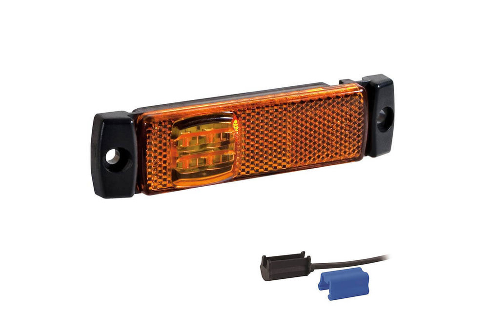 LED Umrissleuchte gelb | 12-24V | 0,75mm Stecker