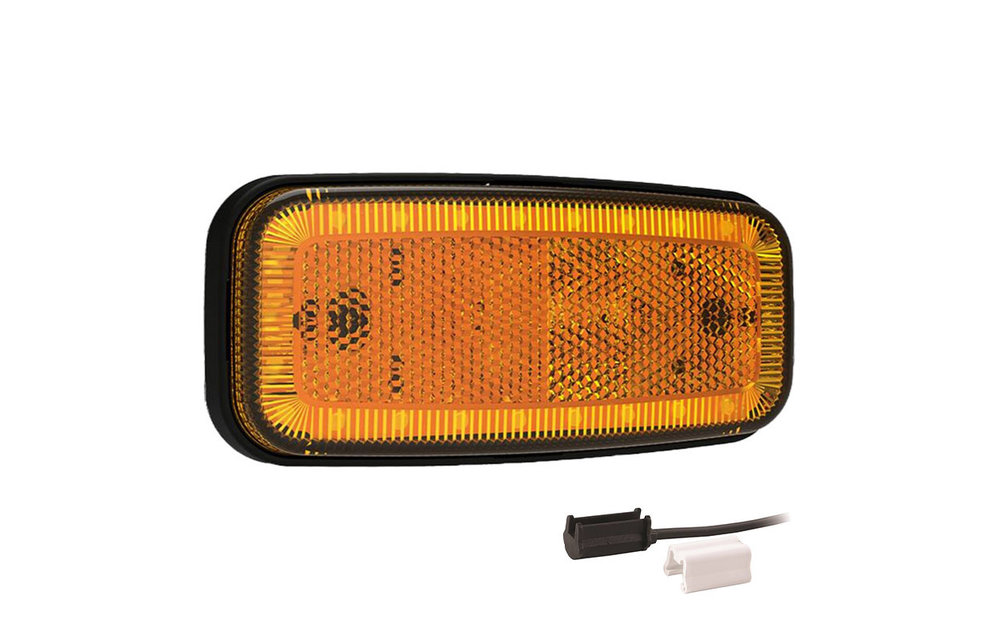 LED Umrissleuchte gelb | 12-24V | 1,5mm Stecker