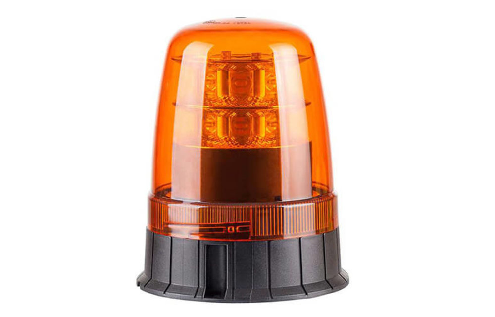TRALERT® Rundumleuchte LED R65 gelb 3-Bolzenmontagebasis, 12-24V