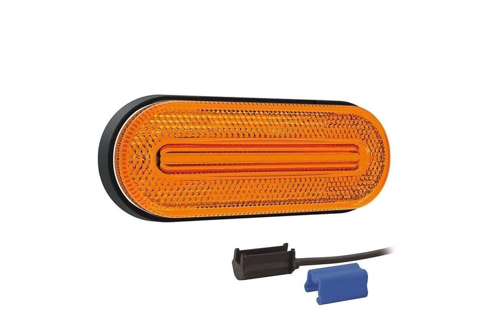 LED Umrissleuchte gelb | 12-24V | 0,75mm Stecker