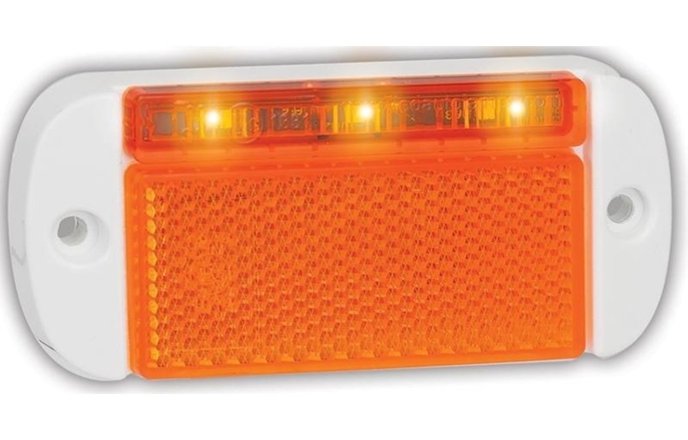 LED Umrissleuchte gelb | 12-24V | 20 cm. Kabel