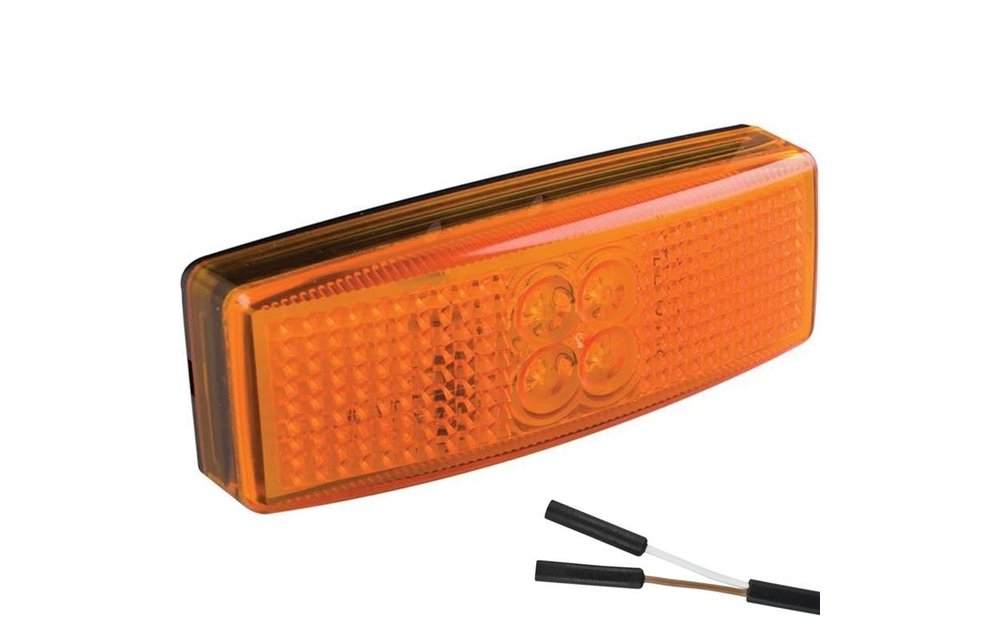 LED Umrissleuchte gelb | 12-24V | 2 Steckerstift des