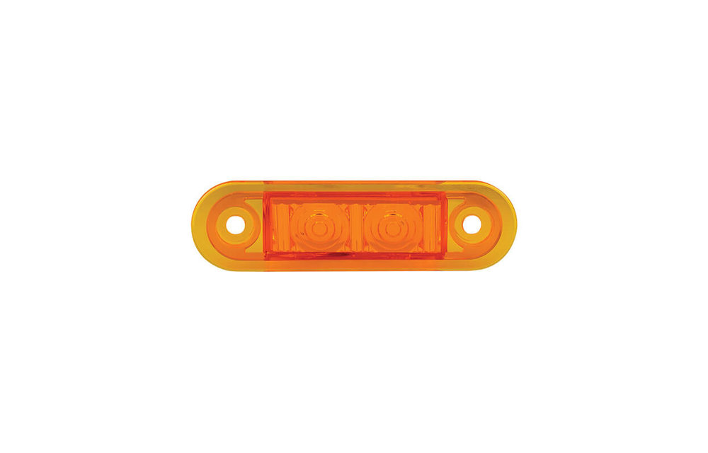 LED Umrissleuchte gelb bündig | 12-24V | 20 cm. Kabel