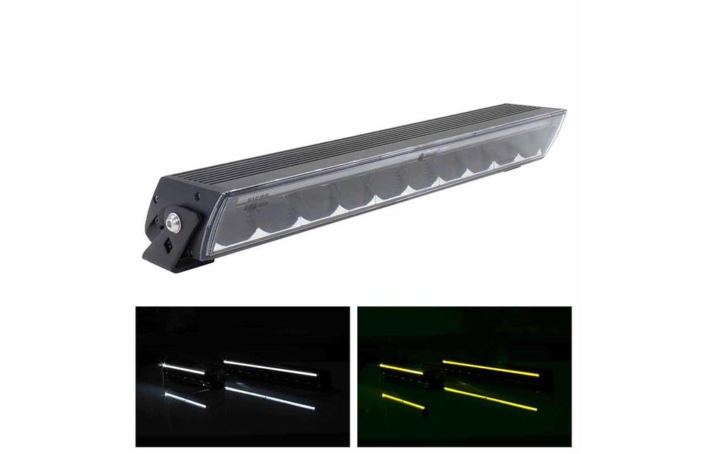 TRALERT® LED Lightbar gelb/weißes Tagfahrlicht. 9500lm / 9-36v / IP69K -  Vehiclelightshop