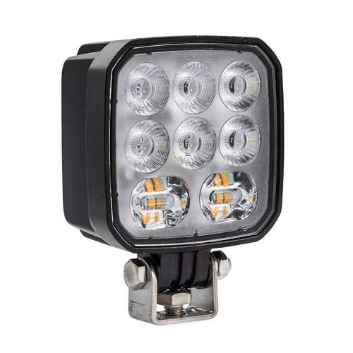 LED Arbeitsscheinwerfer mit R65 Blitzlicht 2250lm / 9-36v / 4m