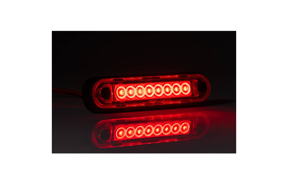 LED Kennzeichenleuchte mit Markierungsleuchte Rot