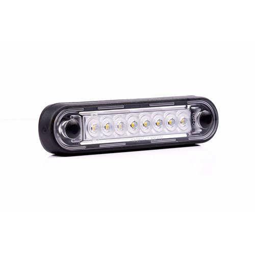 LED Markierungsleuchte Einbau/Lang weiß 12-24V 0,15m. Kabel -  Vehiclelightshop