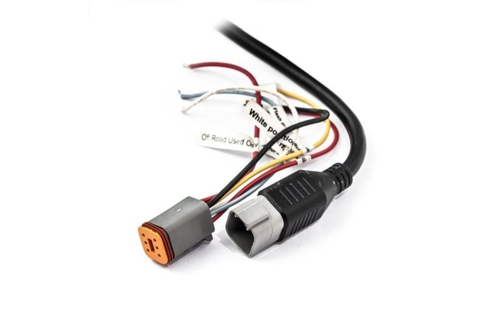 LED Fernscheinwerfer 9LED gelb/weiß mit Blitzlicht 7800lm / 3m Kabel
