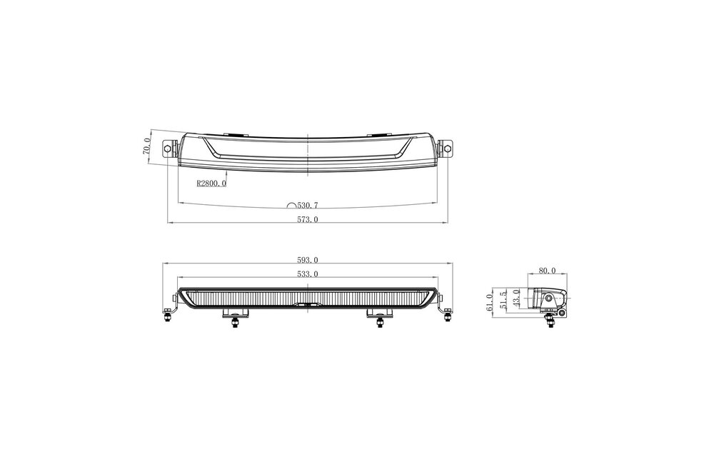 OZZ XB1 20″ / LED Hauptscheinwerfer / 7000lm (excl. pos.light)