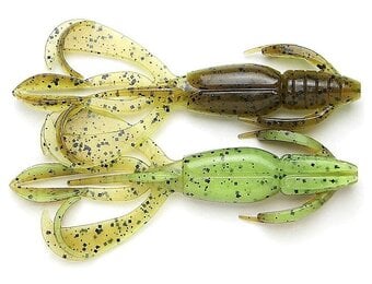 CRAZY FLAPPER 9 CM 3.6" GREEN PUMPKIN CHARTREUSE