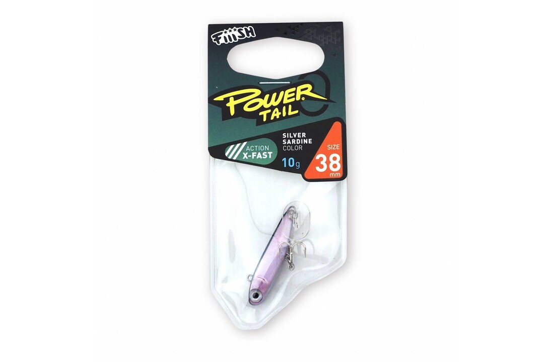 POWERTAIL 38MM X-FAST 10 GRAM SILVER SARDINE