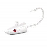 CRAZY SAND EEL 220 X-STRONG 60GR JIG HEAD WHITE / RED EYE