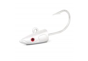 CRAZY SAND EEL 220 X-STRONG 60GR JIG HEAD WHITE / RED EYE