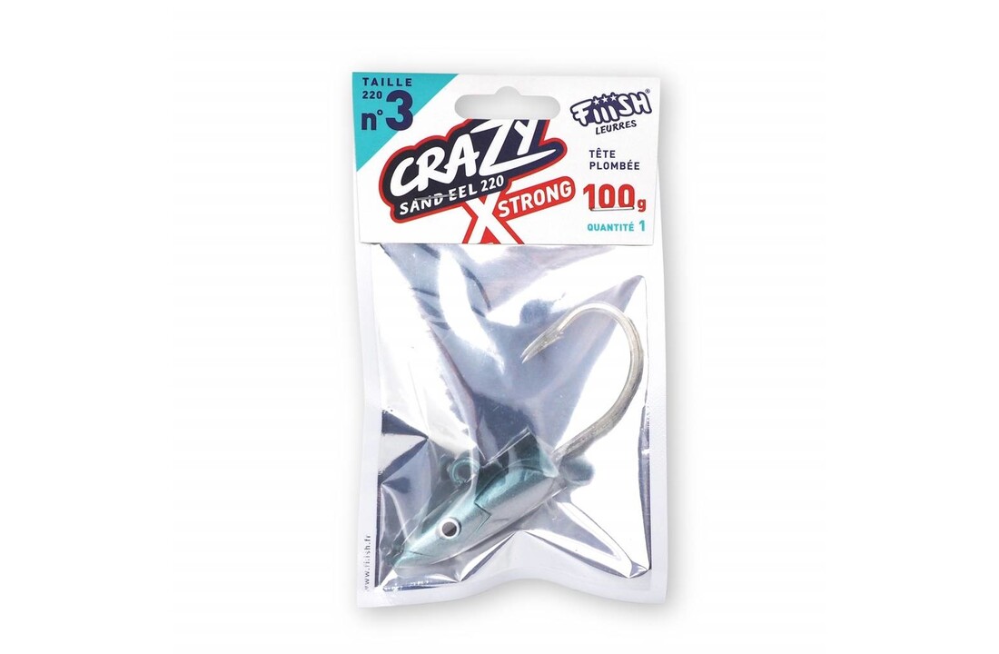 CRAZY SAND EEL 220 X-STRONG 90GR JIG HEAD PEARL BLUE