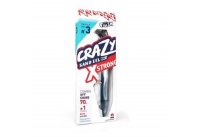 CRAZY SAND EEL 220 COMBO X-STRONG PEARL BLUE + 70GR JIG HEAD
