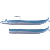 CRAZY SAND EEL 220 COMBO X-STRONG PEARL BLUE + 70GR JIG HEAD