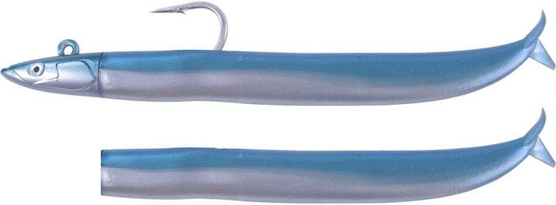 CRAZY SAND EEL 220 COMBO X-STRONG PEARL BLUE + 70GR JIG HEAD