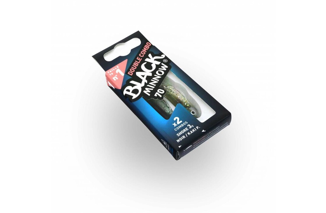 BLACK MINNOW 70 DOUBLE COMBO SHORE 3 GRAM  KAKI -GHOST MINNOW