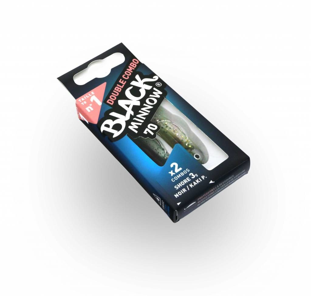 BLACK MINNOW 70 DOUBLE COMBO SHORE 3 GRAM  KAKI -GHOST MINNOW
