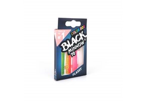 BLACK MINNOW 70 COLOR BOX FLASHY GREEN/ORANGE - PINK FLUO - WHITE