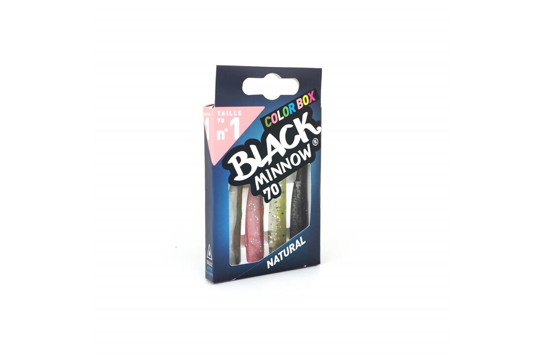 BLACK MINNOW 70 COLOR BOX NATURAL - KAKI - ROSE - KAKI GLITTER - BLACK