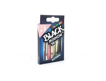 BLACK MINNOW 70 COLOR BOX NATURAL - KAKI - ROSE - KAKI GLITTER - BLACK