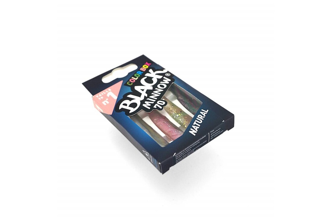 BLACK MINNOW 70 COLOR BOX NATURAL - KAKI - ROSE - KAKI GLITTER - BLACK