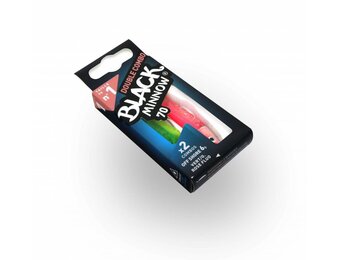 BLACK MINNOW DOUBLE COMBO OFF SHORE GREEN/ORANGE FLUO/PINK