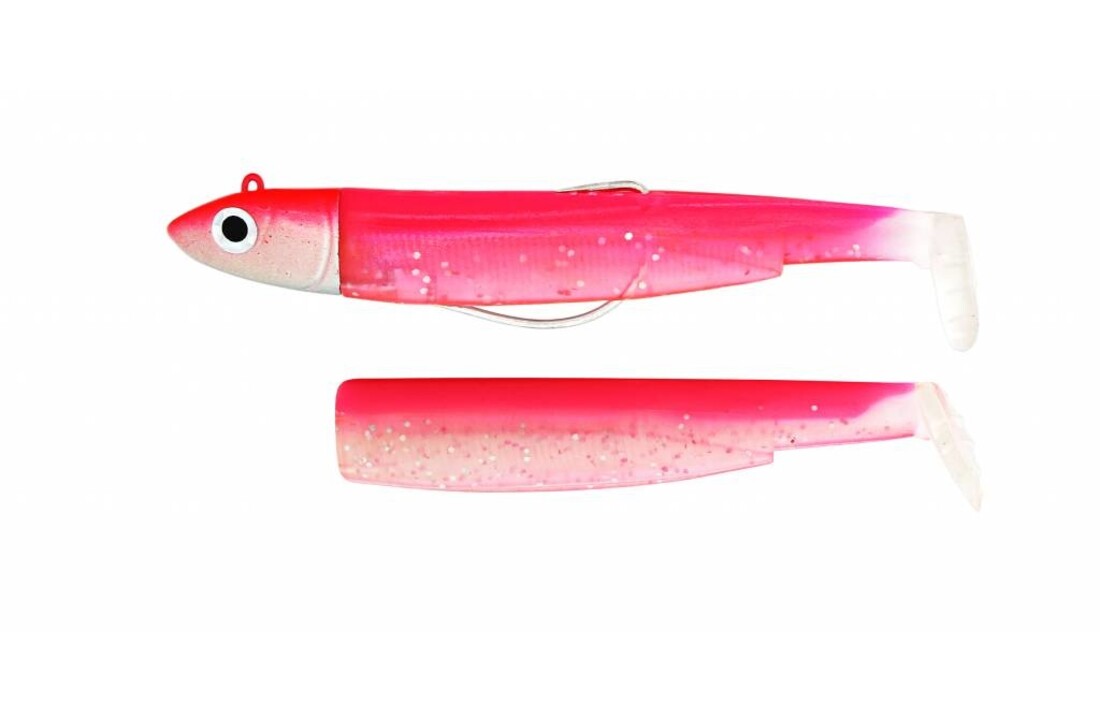 BLACK MINNOW DOUBLE COMBO OFF SHORE GREEN/ORANGE FLUO/PINK