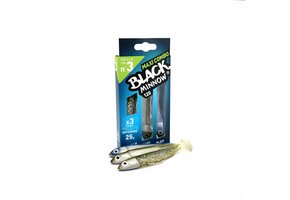 BLACK MINNOW 120 MAXI COMBO NATURAL 25 GRAM KAKI + GLITTERED KAKI + BLUE