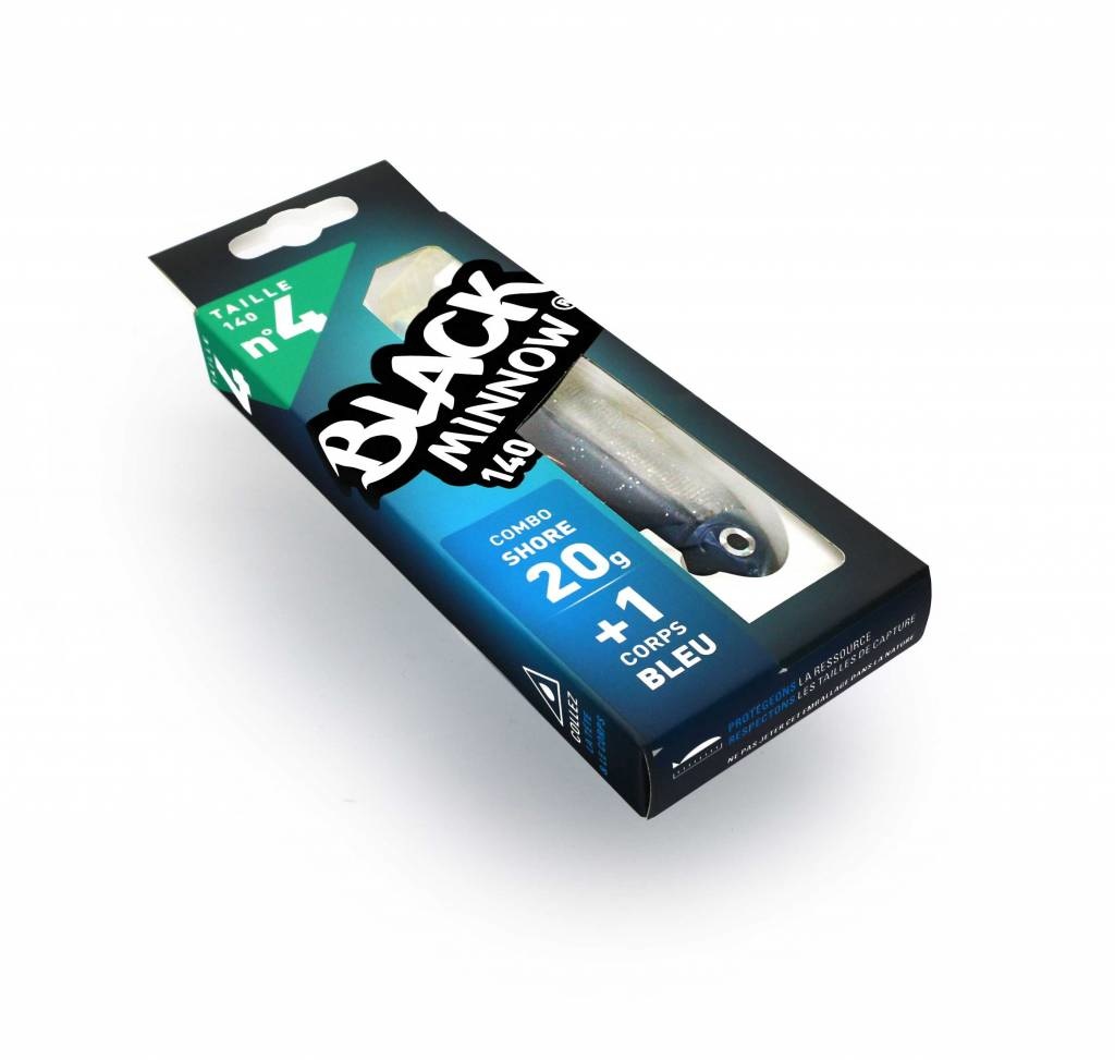 BLACK MINNOW 140 COMBO SHORE 20 GRAM BLUE + LURE BODY BLUE