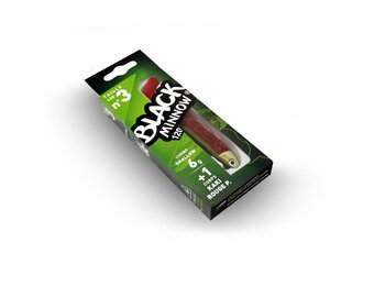 BLACK MINNOW 120 COMBO SHALLOW 6 GRAM KAKI/RED + LURE BODY KAKI/RED