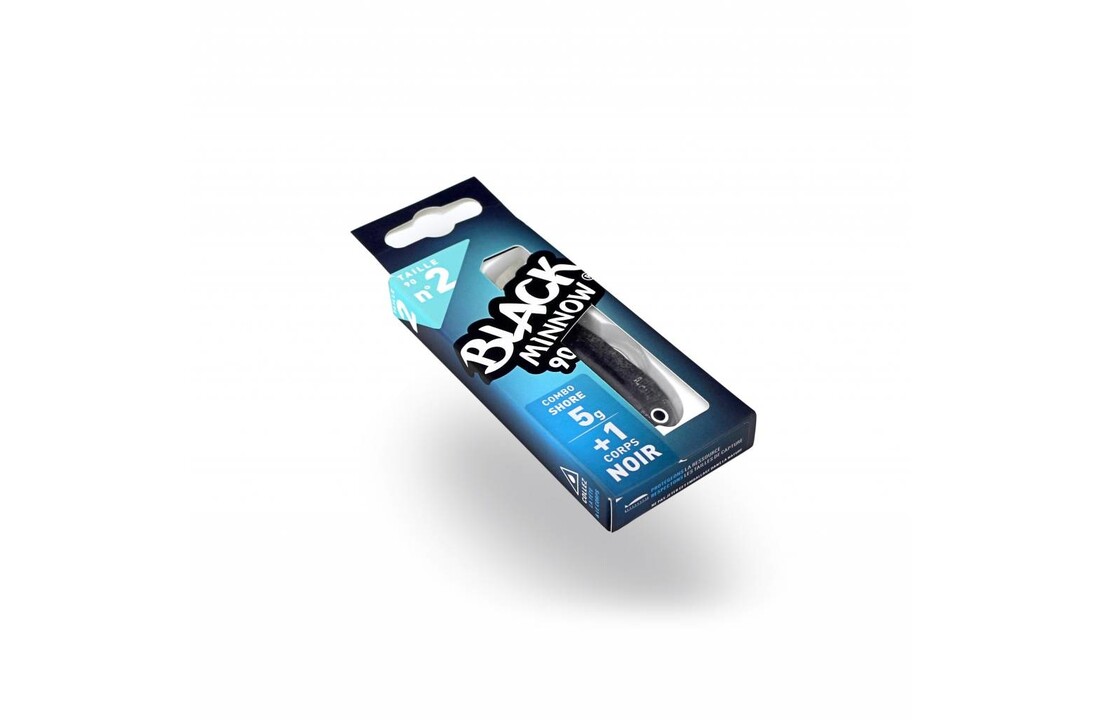 BLACK MINNOW 90 COMBO SHORE 5 GRAM BLACK + LURE BODY BLACK