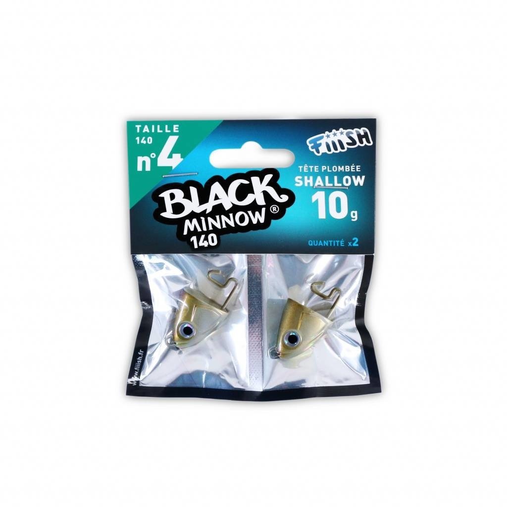 BLACK MINNOW 120 JIGHEAD KAKI SHALLOW 6 GRAM P/2
