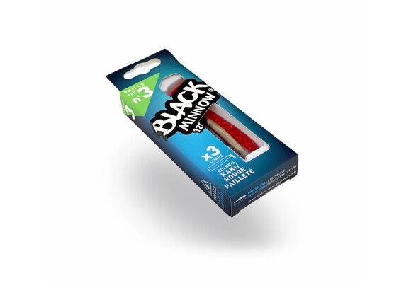 BLACK MINNOW 3 LURES BODIES KAKI/RED