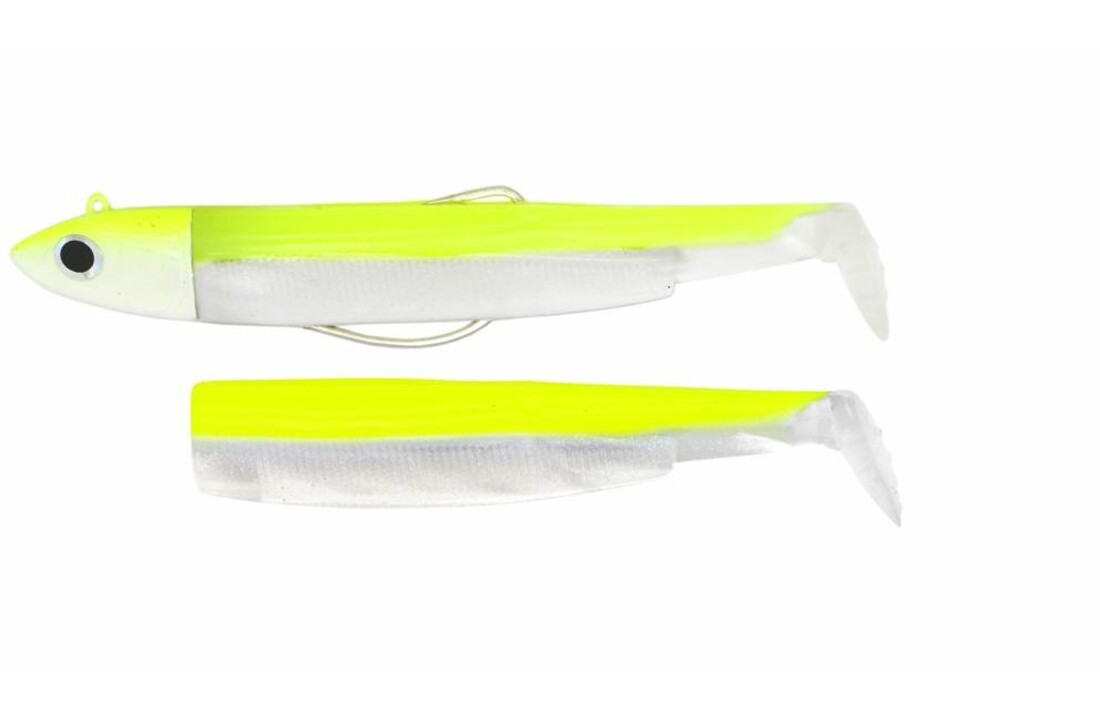 BLACK MINNOW 120 COMBO OFF SHORE 25 GRAM YELLOW FLUO/WHITE- LURE BODIE YELLOW FLUO