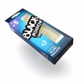 BLACK MINNOW 90 3 LURES BODIES GLITTERED WHITE