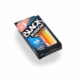 BLACK MINNOW 70 4 LURES BODIES ORANGE/YELLOW