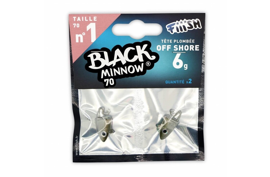 BLACK MINNOW 70 JIGHEAD KAKI OFF SHORE 6 GRAM