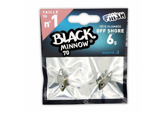 BLACK MINNOW 70 JIGHEAD KAKI OFF SHORE 6 GRAM