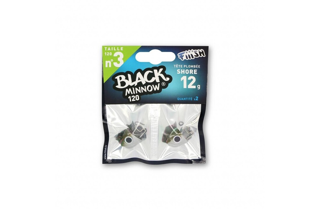 BLACK MINNOW 70 JIGHEAD KAKI SHORE 3 GRAM P/2