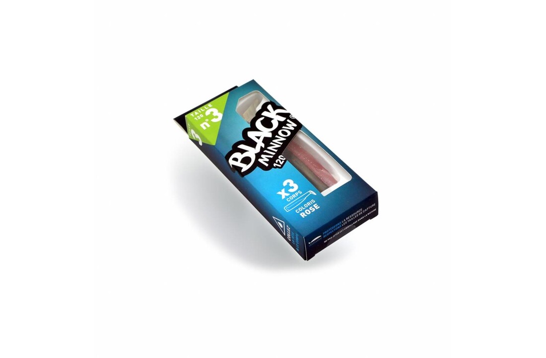 BLACK MINNOW 120 3 BODIES ROSE