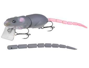 BBZ1 RAT BABY 30 8.3 CM FLOATING GREY GHOST 16 GRAM #3