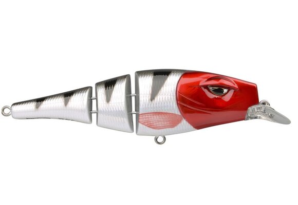 PIKEFIGHTER TRIPLEJOINTED LL JUNIOR 11 CM SILVER REDHEAD 25 GRAM
