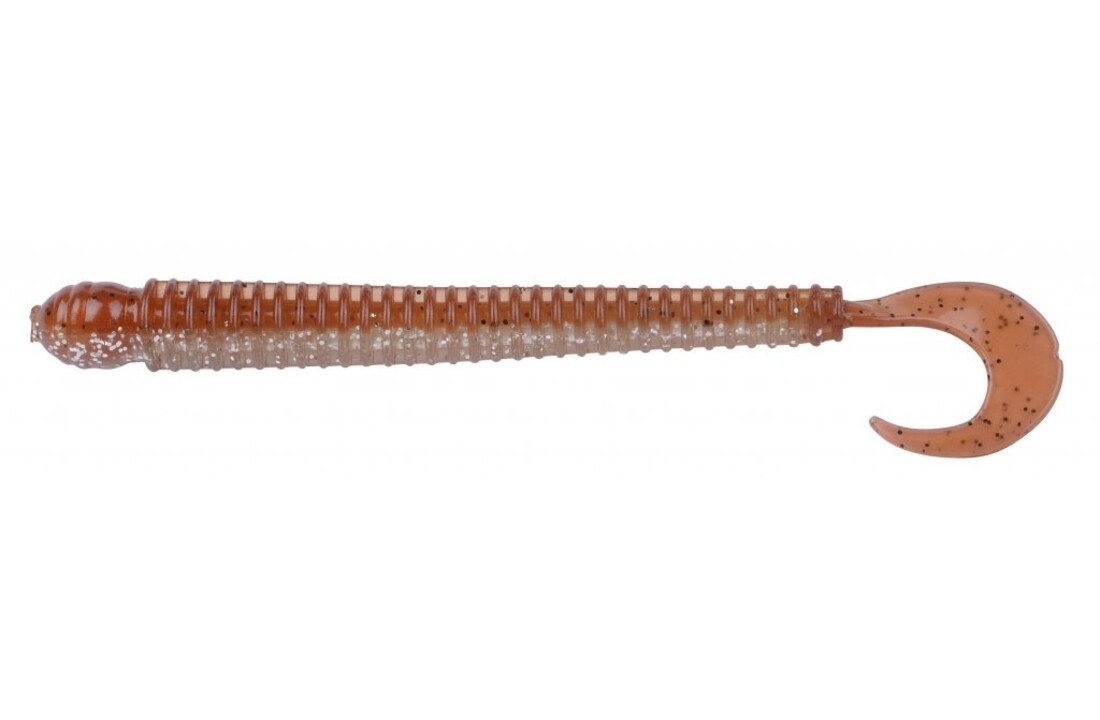 DISC WORM 11 CM BROWN GLITTER