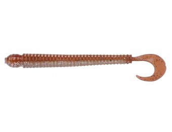 DISC WORM 11 CM BROWN GLITTER