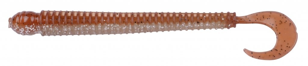 DISC WORM 11 CM BROWN GLITTER